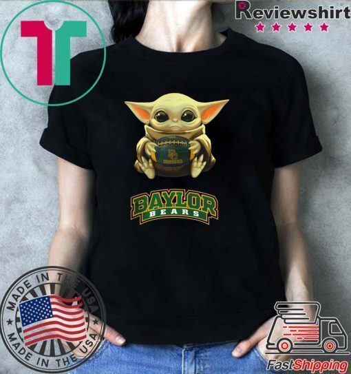 Baby Yoda hug Baylor Bears shirt