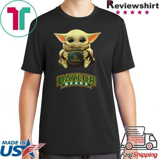 Baby Yoda hug Baylor Bears shirt