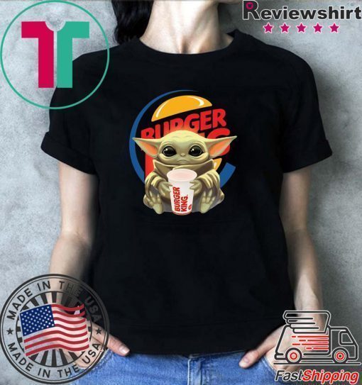 Baby Yoda hug Burger King shirt