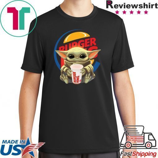 Baby Yoda hug Burger King shirt