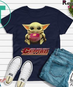 Baby Yoda hug Central Michigan Chippewas shirt