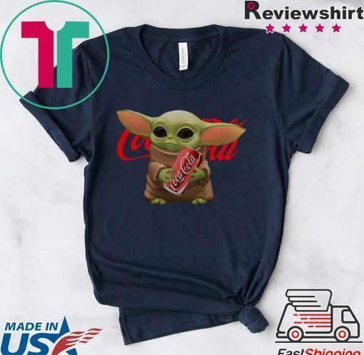 Baby Yoda hug Coca Cola shirt