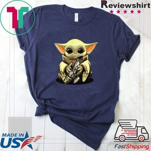 Baby Yoda hug Combat Aircrafts Star Wars shirt