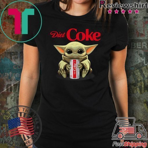 Baby Yoda hug Diet Coke shirt