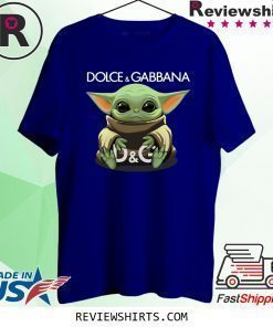 Baby Yoda hug Dolce and Gabbana T-Shirt