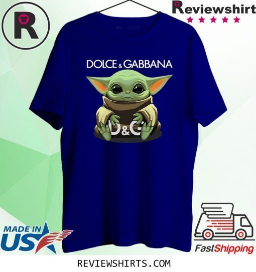 Baby Yoda hug Dolce and Gabbana T-Shirt