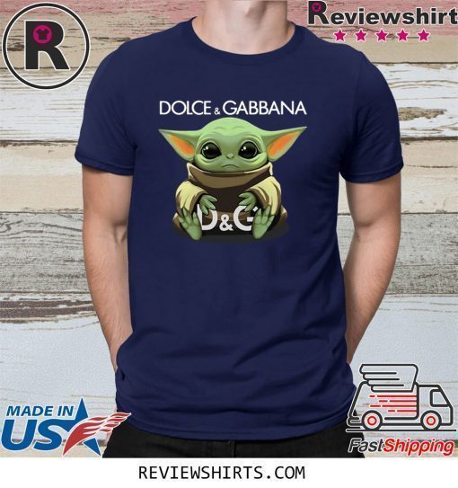 Baby Yoda hug Dolce and Gabbana T-Shirt