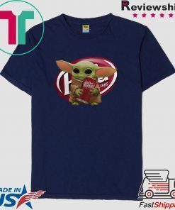 Baby Yoda hug Dr Pepper shirt