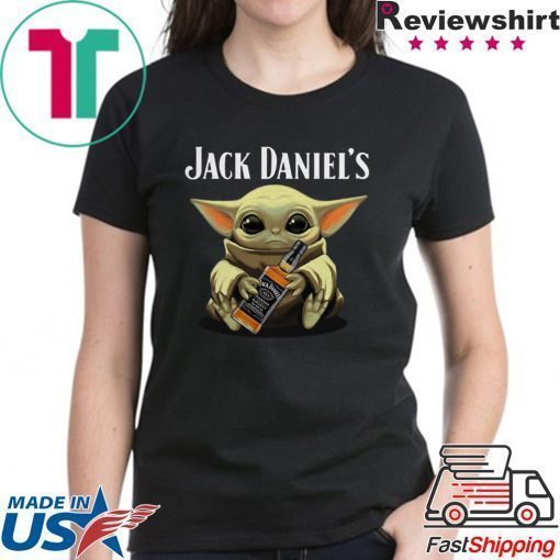 Baby Yoda hug Jack Daniel’s Whiskey shirt