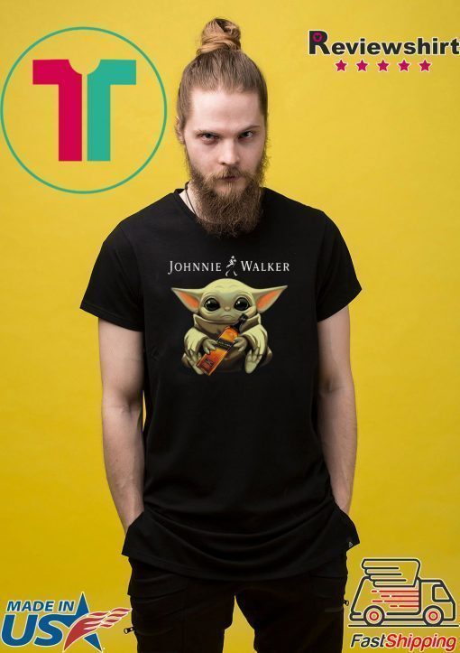 Baby Yoda hug Johnnie Walker Whiskey shirt