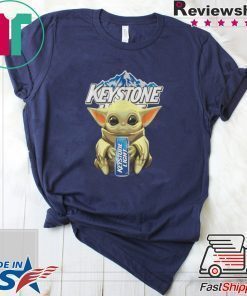 Baby Yoda hug Keystone Light Star Wars Mandalorian shirt