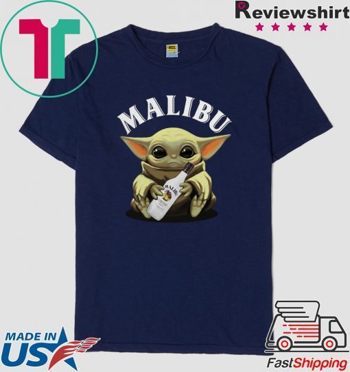 Baby Yoda hug Malibu shirt