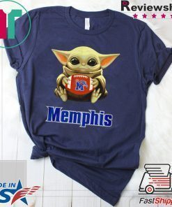 Baby Yoda hug Memphis Tigers shirt