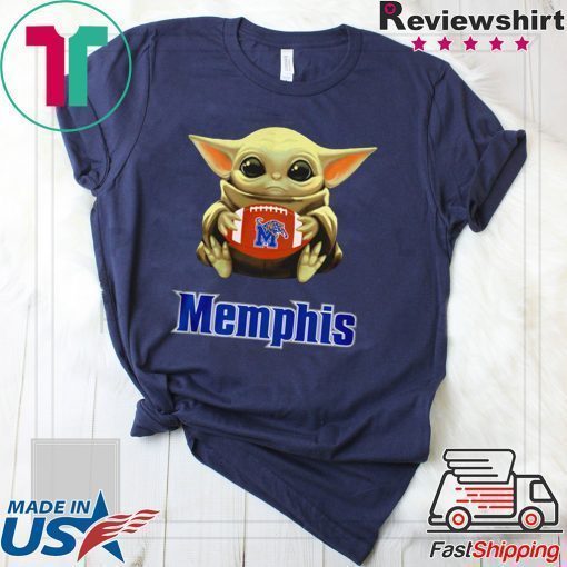 Baby Yoda hug Memphis Tigers shirt