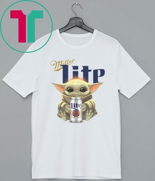 Baby Yoda hug Miller Lite Shirt