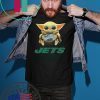 Baby Yoda hug New York Jets shirt