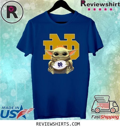 Baby Yoda Hug Notre Dame Fighting Irish Shirt