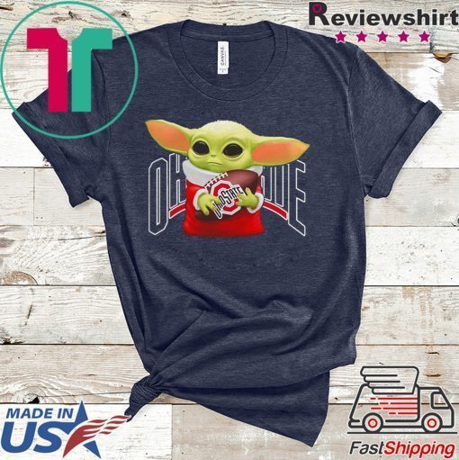 Baby Yoda hug Ohio State Buckeyes shirt