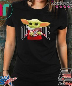 Baby Yoda hug Ohio State Buckeyes shirt