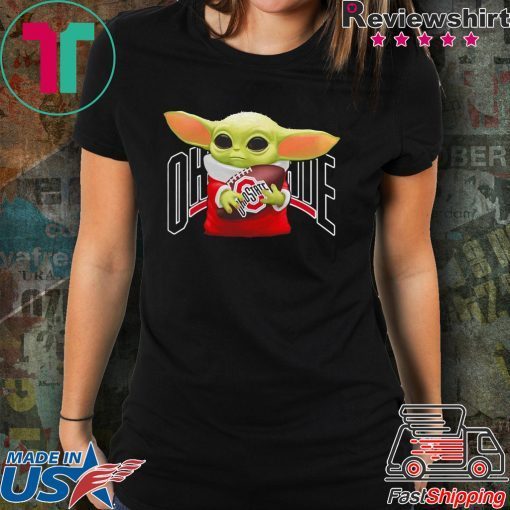 Baby Yoda hug Ohio State Buckeyes shirt