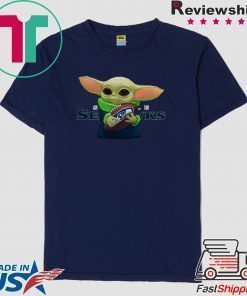 Baby Yoda hug Seattle Seahawks shirt