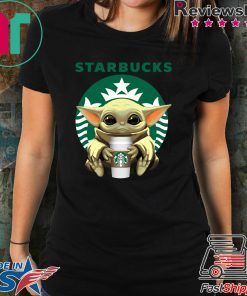Baby Yoda hug Starbucks Shirt