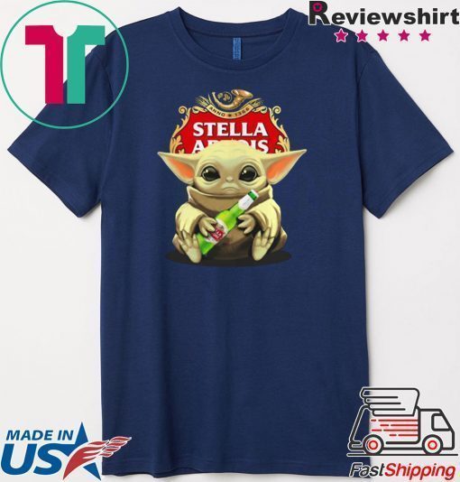 Baby Yoda hug Stella Artois shirt