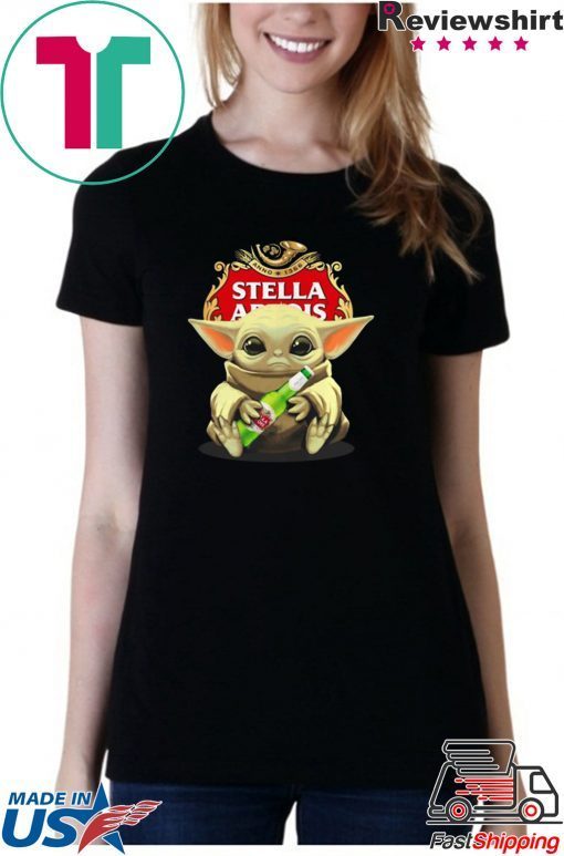 Baby Yoda hug Stella Artois shirt