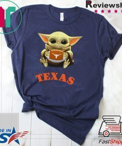 Baby Yoda hug Texas Longhorns shirt