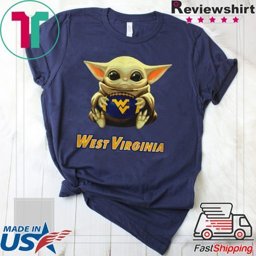 Baby Yoda hug West Virginia shirt