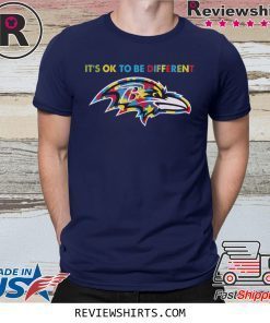 Baltimore Ravens Autism it's ok to be different shirt