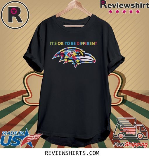 Baltimore Ravens Autism it's ok to be different shirt