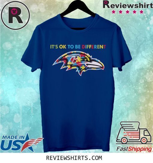 Baltimore Ravens Autism it's ok to be different shirt