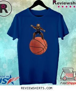 Bear Guarding On Basketball Shirt