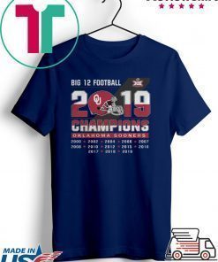 Big 12 Football champions Oklahoma Sooners shirt