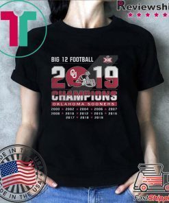 Big 12 Football champions Oklahoma Sooners shirt