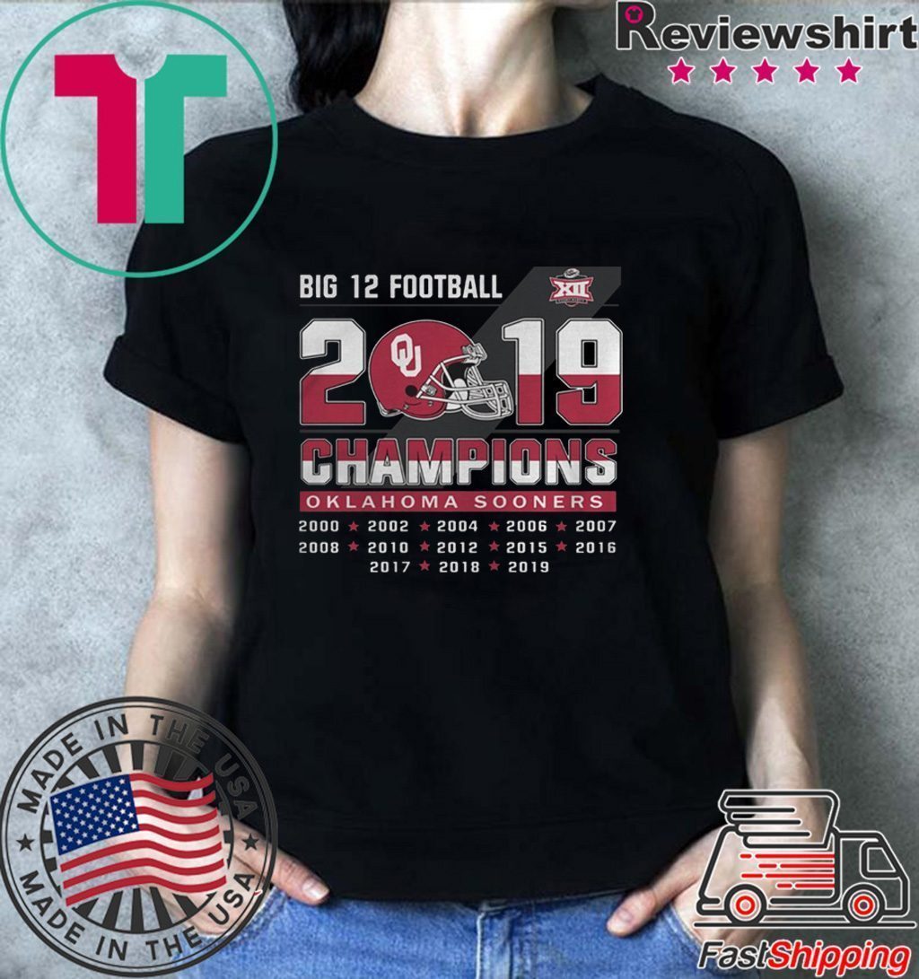 Big 12 Football champions Oklahoma Sooners shirt - ShirtsMango Office