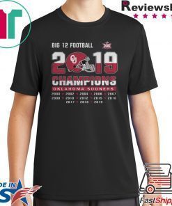 Big 12 Football champions Oklahoma Sooners shirt