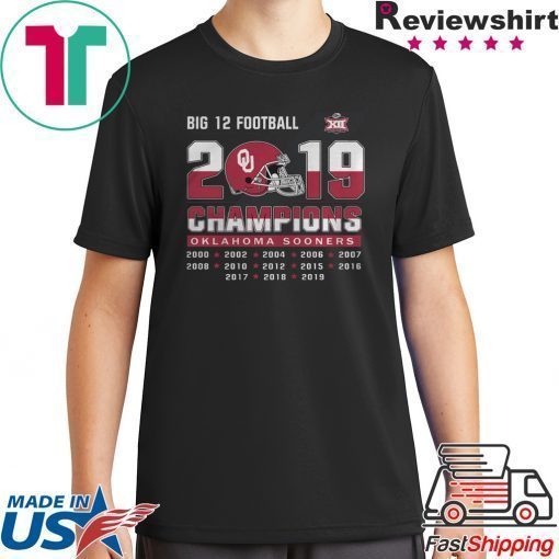 Big 12 Football champions Oklahoma Sooners shirt