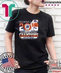 Boise State Broncos December 7 mountain west conference 2019 champions shirt