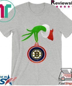 Boston Bruins Grinch Merry Christmas NHL Hockey T-Shirt