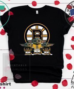 Boston Bruins Logo Baby Yoda Shirt