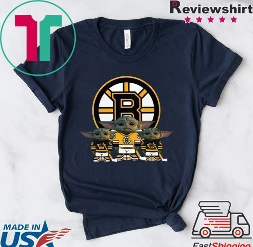 Boston Bruins Logo Baby Yoda Shirt