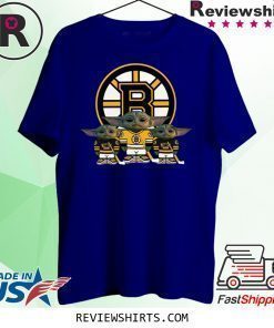 Boston Bruins Logo Baby Yoda T-Shirt