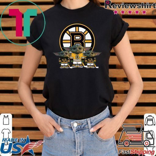 Boston Bruins Logo Baby Yoda Shirt