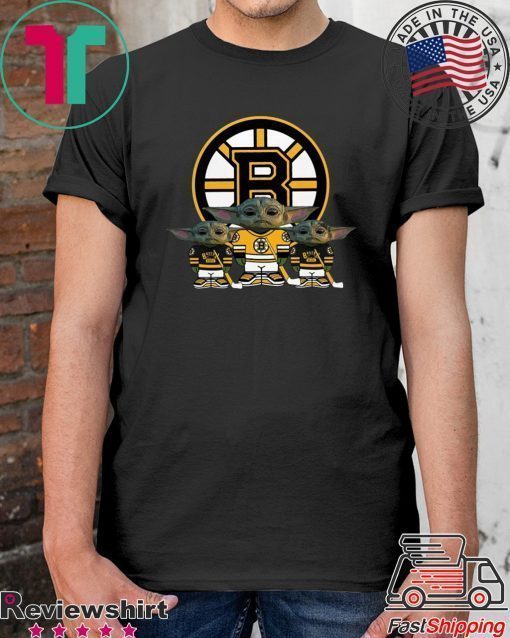 Boston Bruins Logo Baby Yoda Shirt