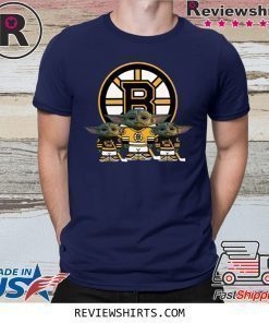 Boston Bruins Logo Baby Yoda T-Shirt