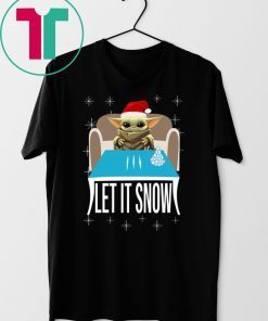 Cocaine Santa Baby Yoda Let It Snow T-Shirt
