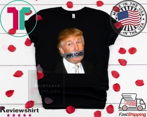 Donald Trump Impeached Duct-Tape Anti Trump Pro Impeachment T-Shirt