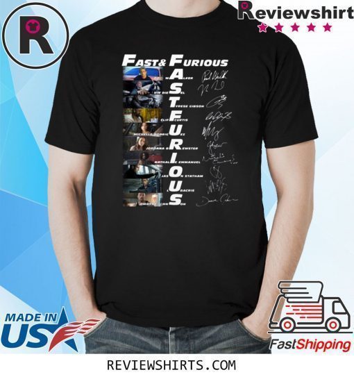 Fast Furious Paul Walker Vin Diesel Tvres Gibson Signatures Shirt